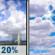 Saturday: Slight Chance Showers And Thunderstorms then Partly Sunny